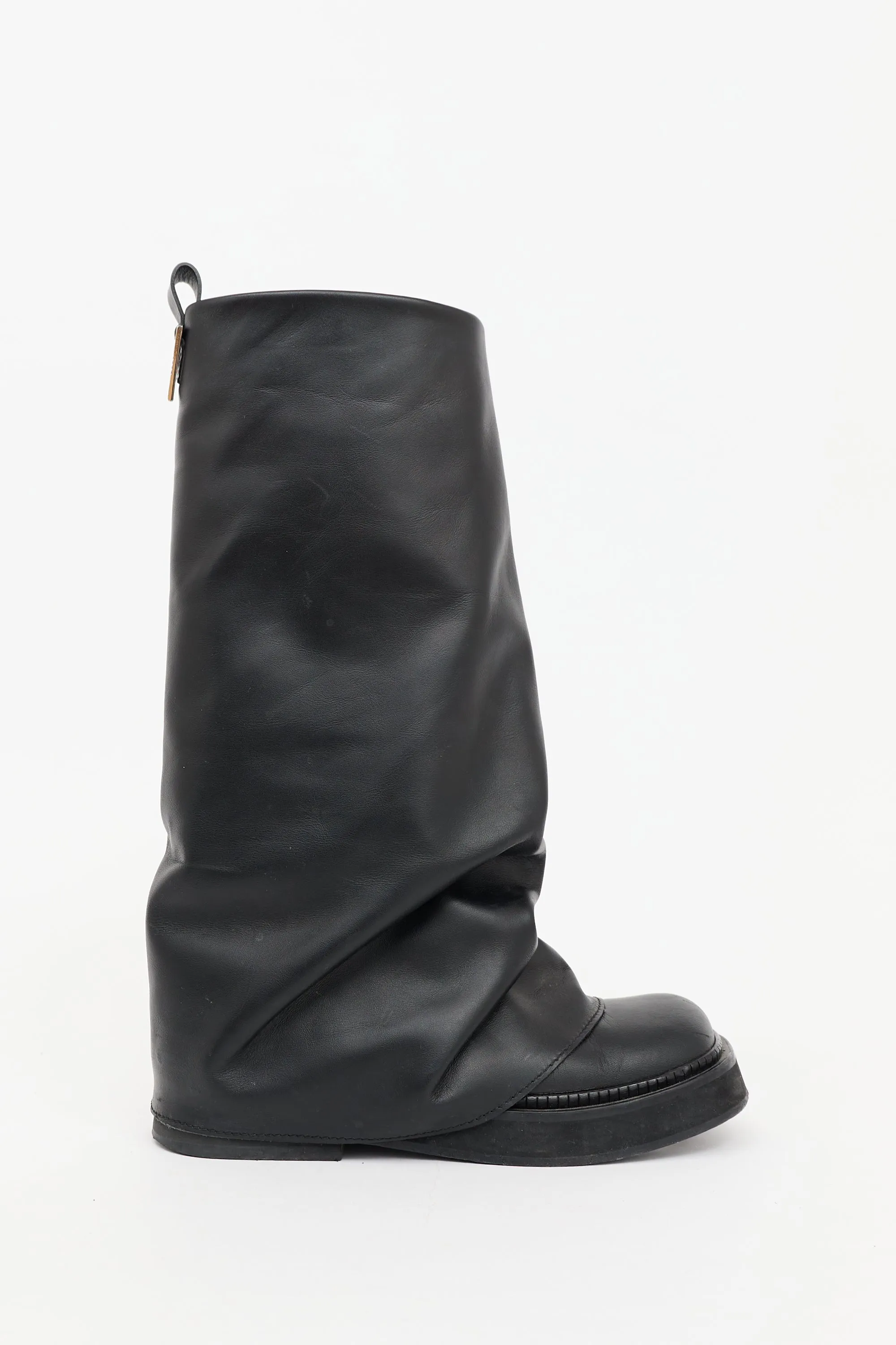 Leather Layered Robin Boot sold by VSP Consignment