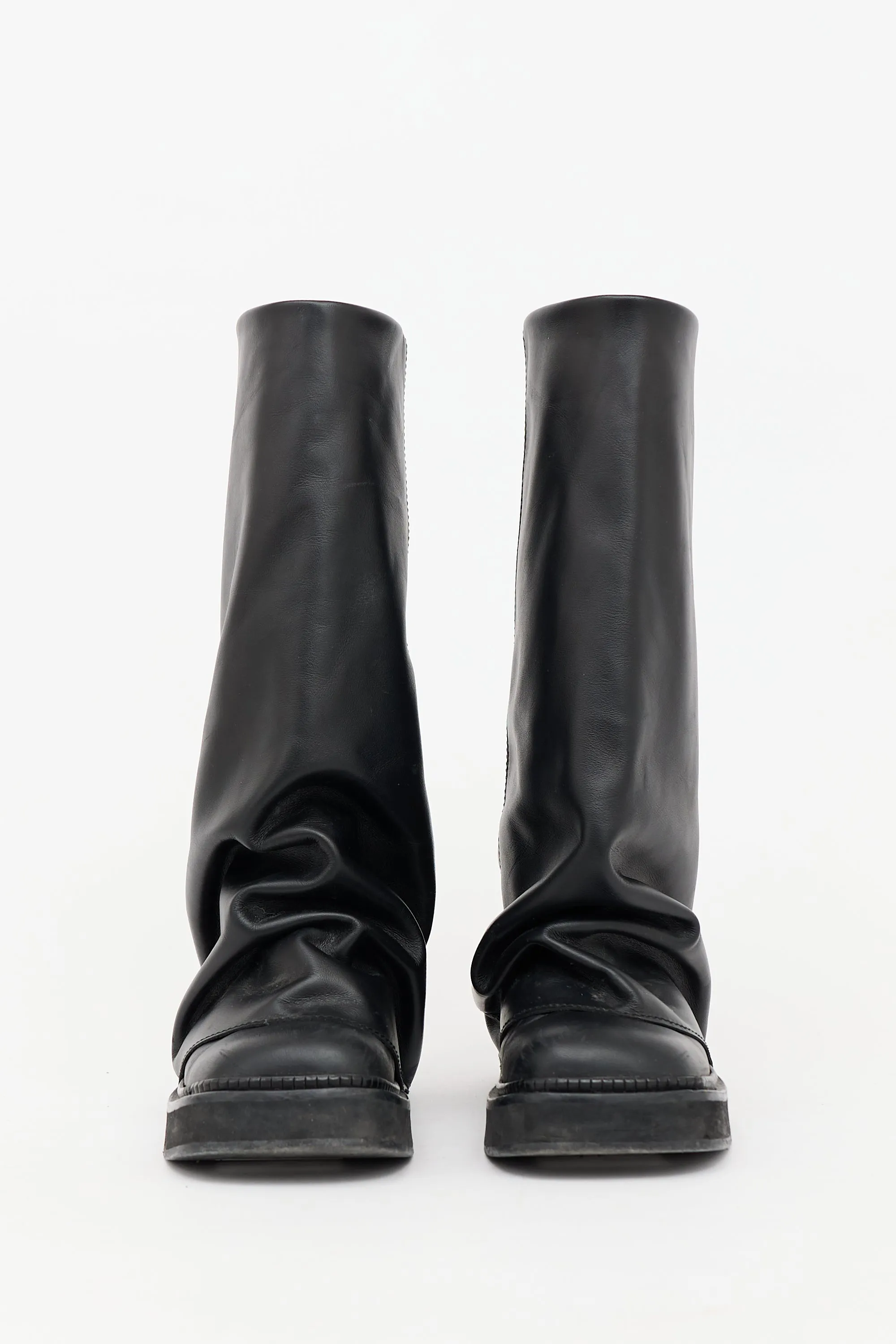 Leather Layered Robin Boot sold by VSP Consignment product image thumbnail 3