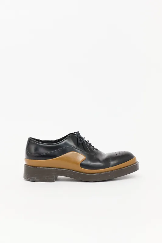 FW 2015 Leather Brogue Oxford made by Prada