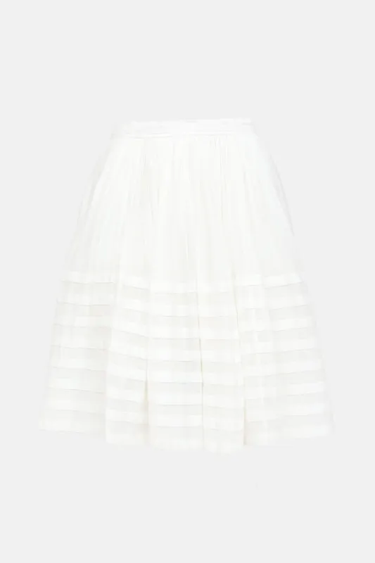 Brit Pleated Skirt made by Burberry