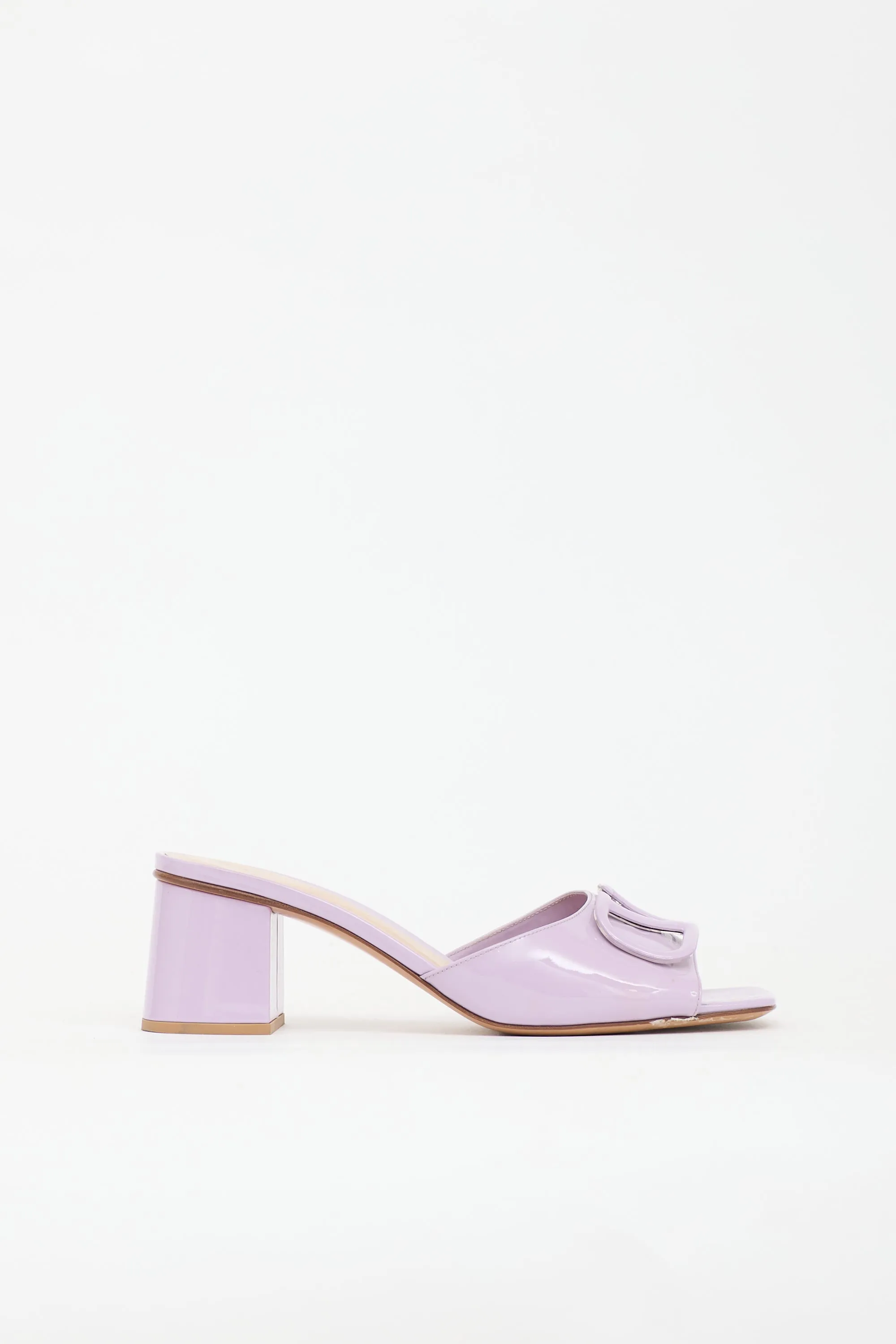 Patent Vlogo Sandal sold by VSP Consignment