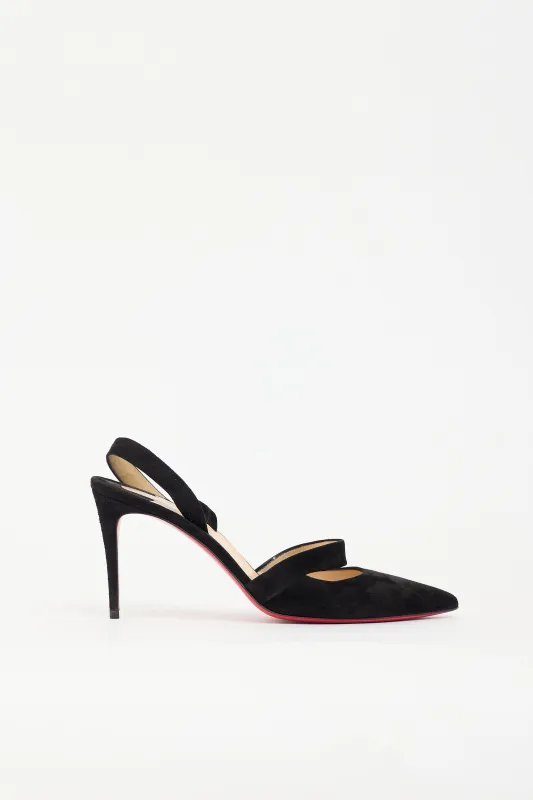 Suede Actina Heel made by Christian Louboutin