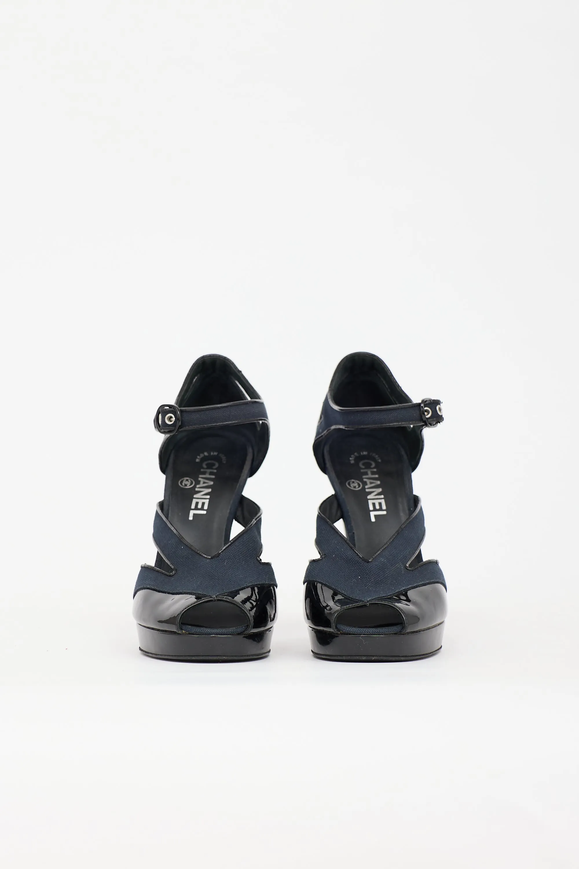 Patent & Canvas CC Heel sold by VSP Consignment product image thumbnail 3