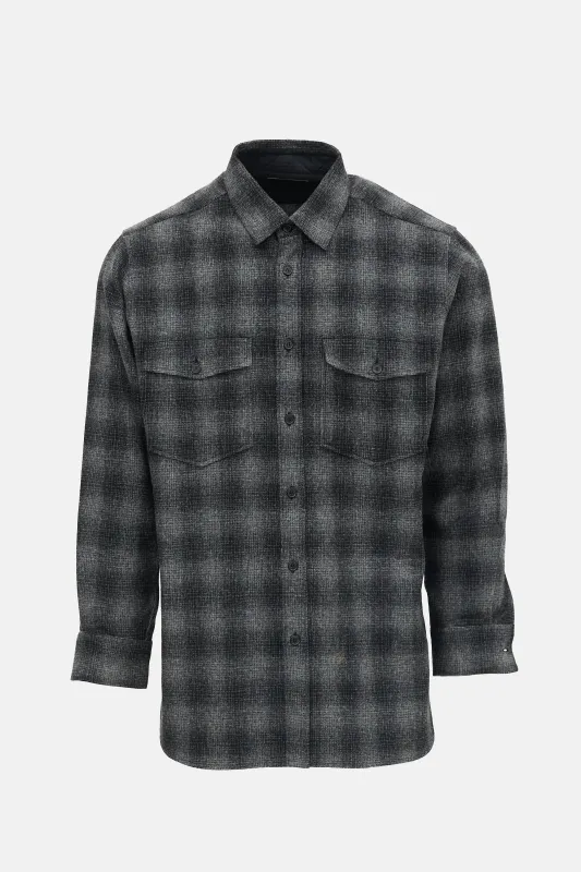 Wool Check Shirt made by Yves Saint Laurent