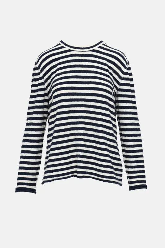 Stripe Long Sleeve Top made by The Row