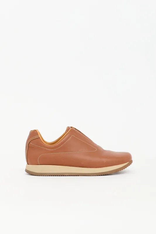Leather Slip On Sneaker made by Hermes