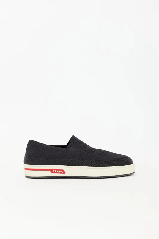 Knit Twill Slip On Sneaker made by Prada