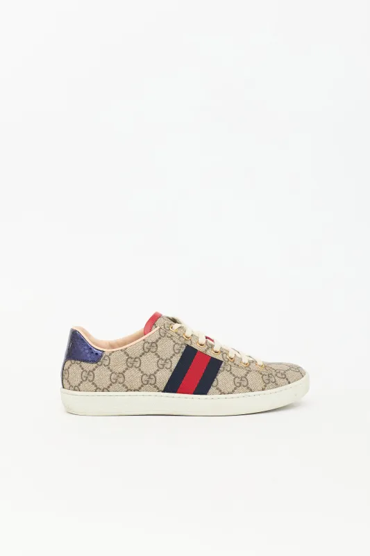 GG Supreme Ace Sneaker made by Gucci
