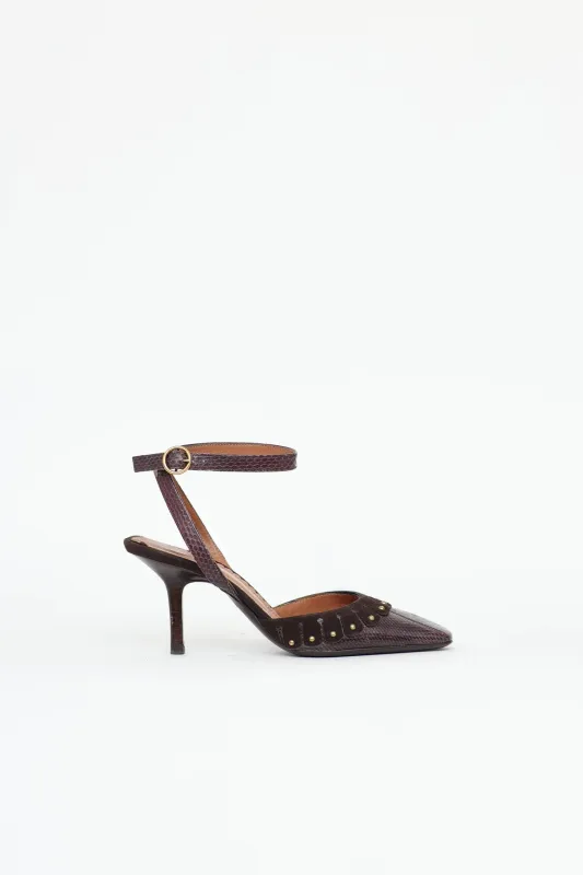 Suede Trim Heel made by Yves Saint Laurent