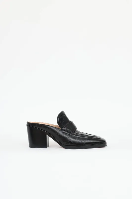 Embossed Loafer Mule made by Bottega Veneta