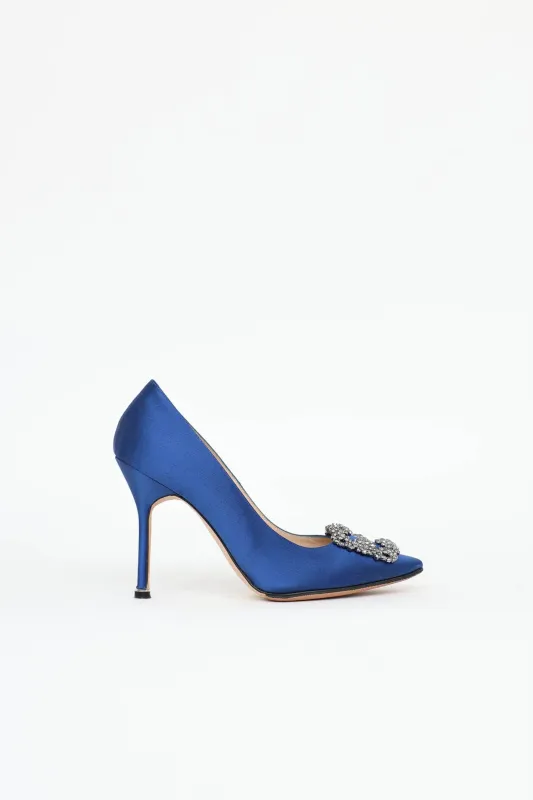 Satin Hangisi Pump made by Manolo Blahnik