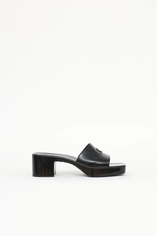 Rubber Logo Mule made by Gucci