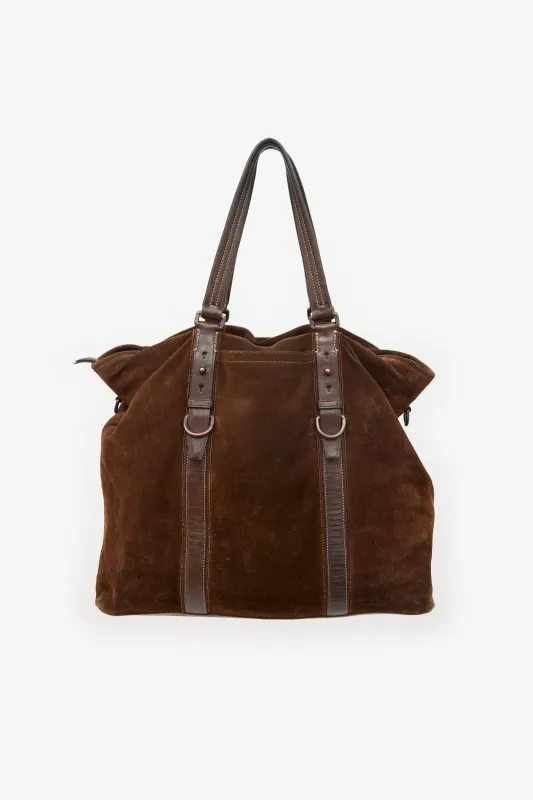 Suede & Leather Tote Bag made by Coach