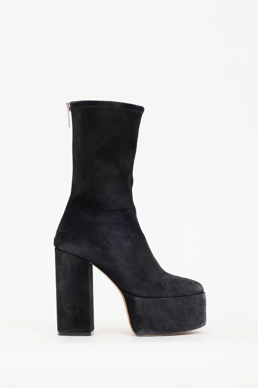 Suede Platform Boot made by Paris Texas