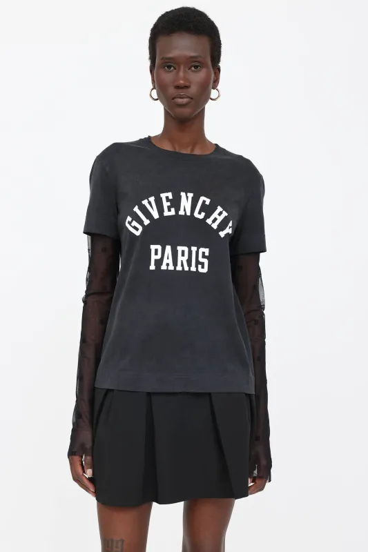 Mesh Layered T-Shirt made by Givenchy