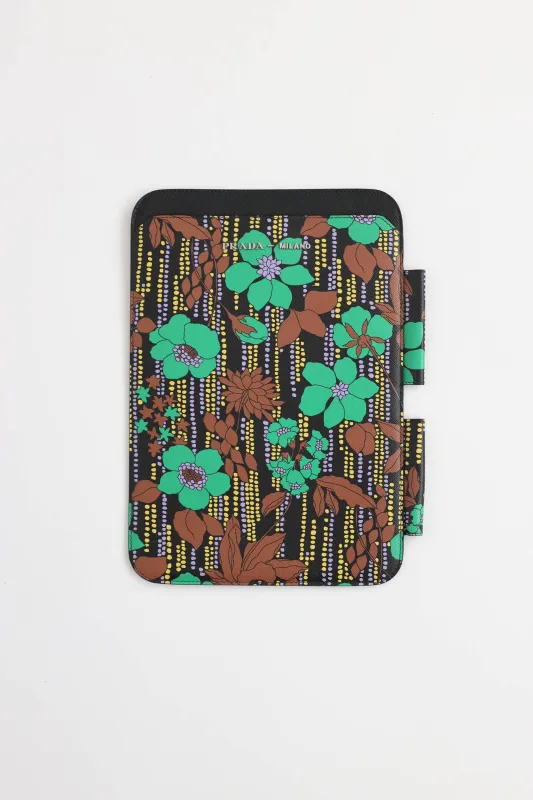 Saffiano Floral Tablet Case made by Prada