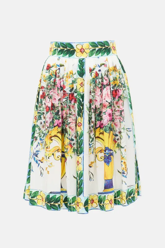 Floral Midi Skirt made by Dolce & Gabanna