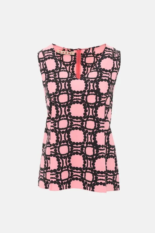 Printed Sleeveless Top made by Marni