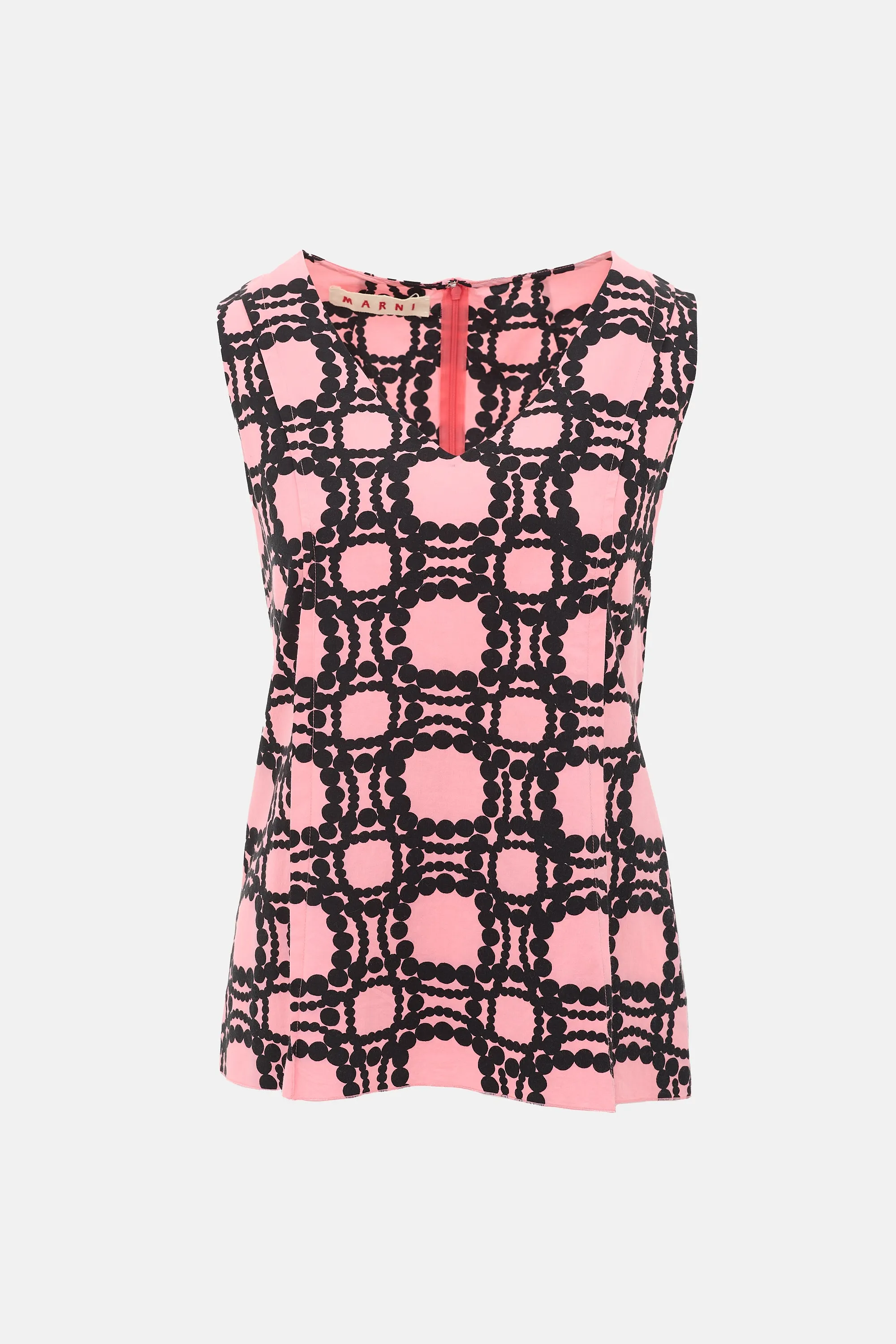 Printed Sleeveless Top sold by VSP Consignment