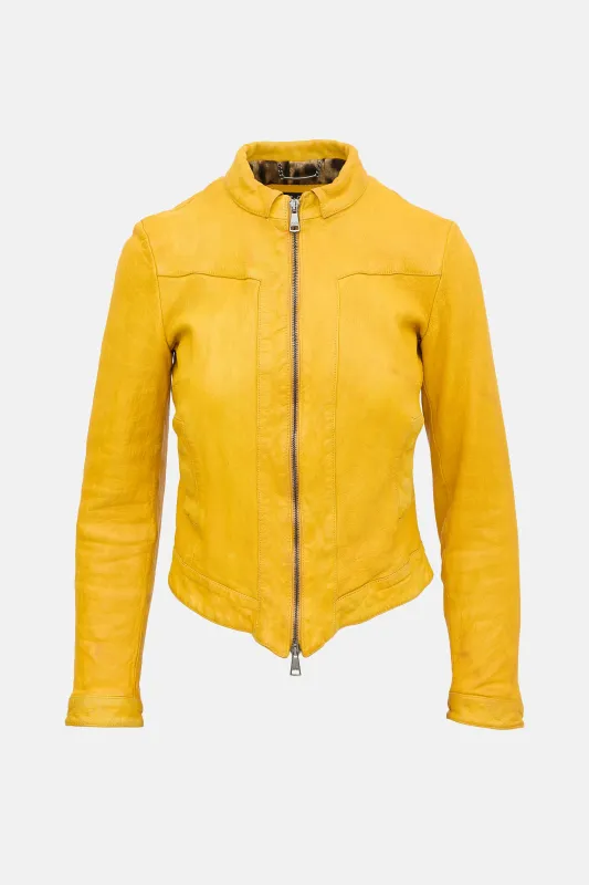 Leather Biker Jacket made by Dolce & Gabanna
