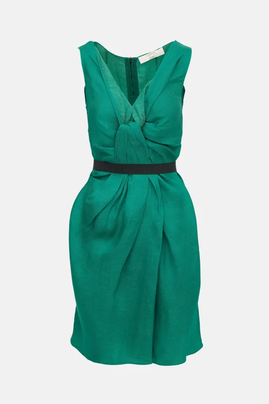 SS 2009 Silk & Linen Dress made by Lanvin