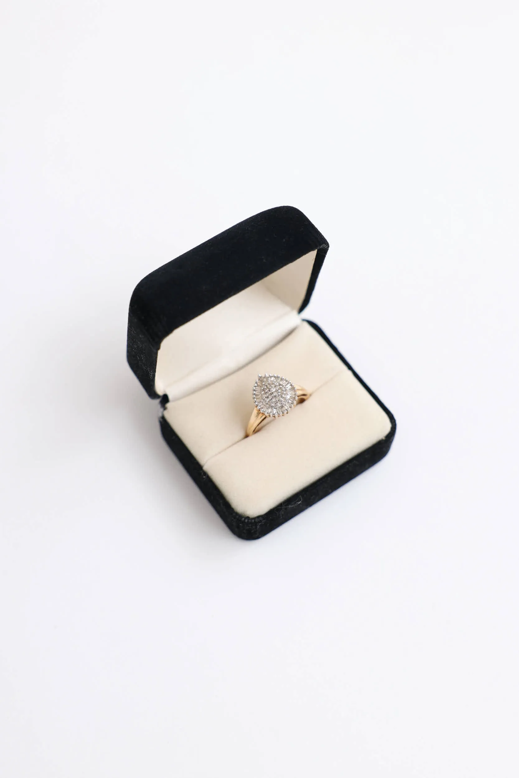 10K Yellow Gold & Diamond Baguette Pave Ring sold by VSP Consignment product image thumbnail 3