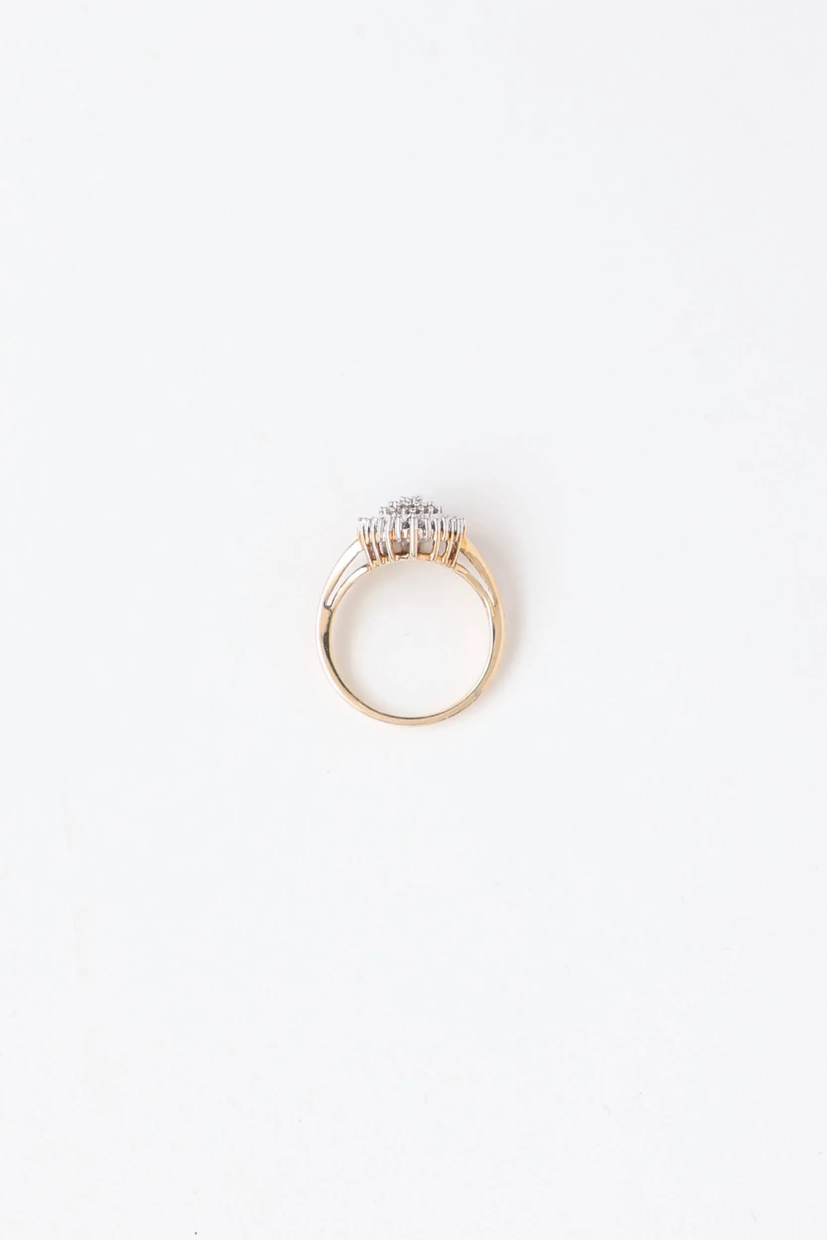 10K Yellow Gold & Diamond Baguette Pave Ring sold by VSP Consignment product image thumbnail 2