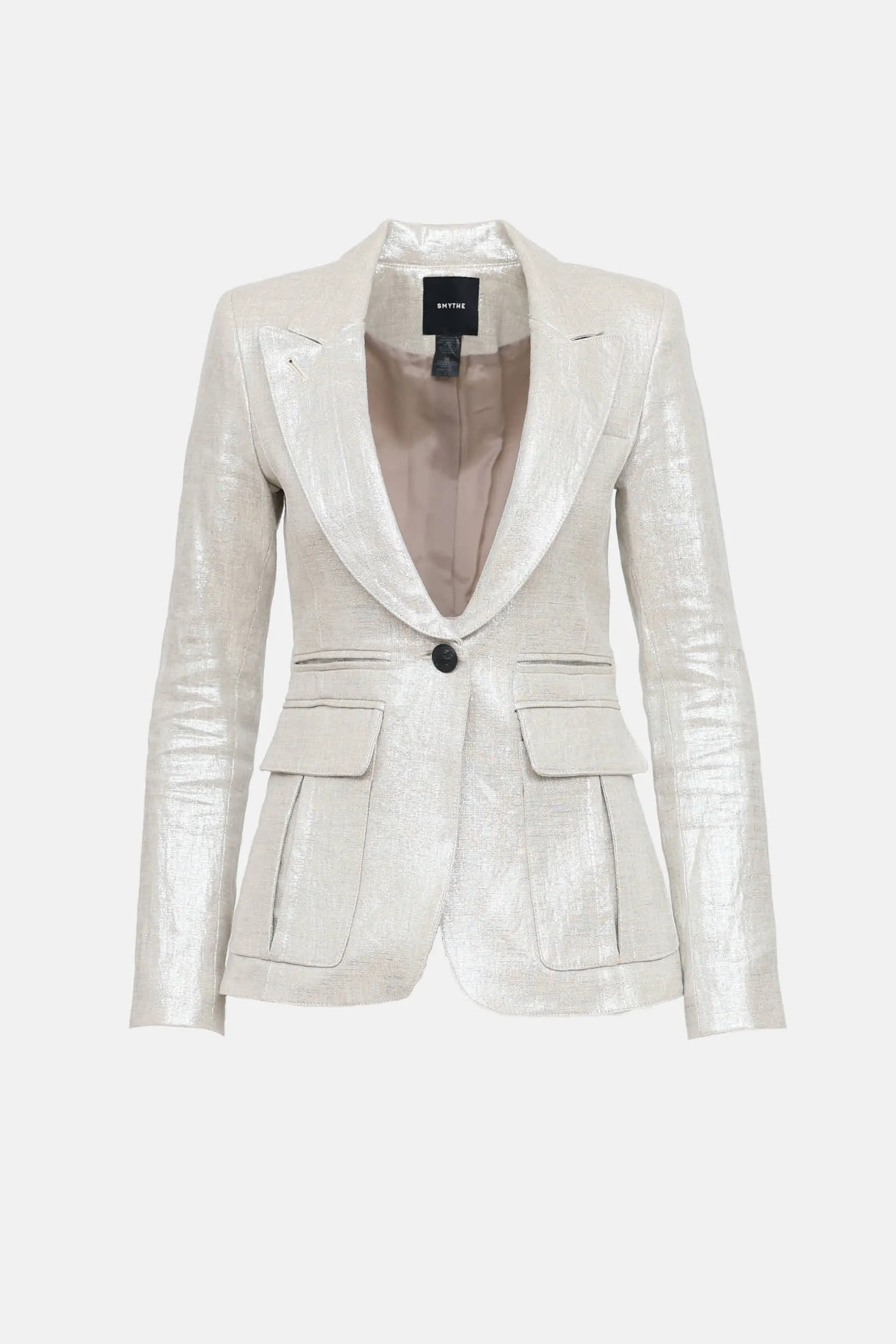 Metallic Linen Blazer sold by VSP Consignment
