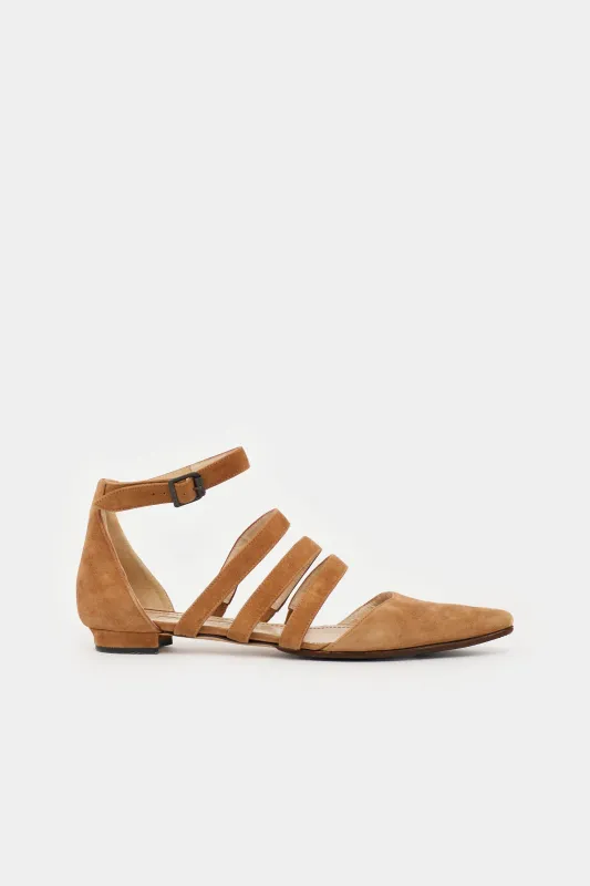 Suede Pointed Sandal made by Manolo Blahnik