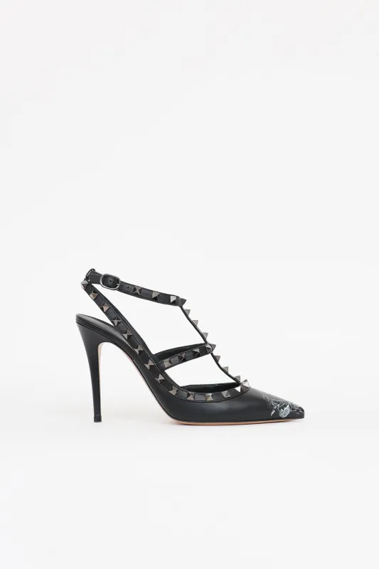 Rose Rockstud Pump made by Valentino