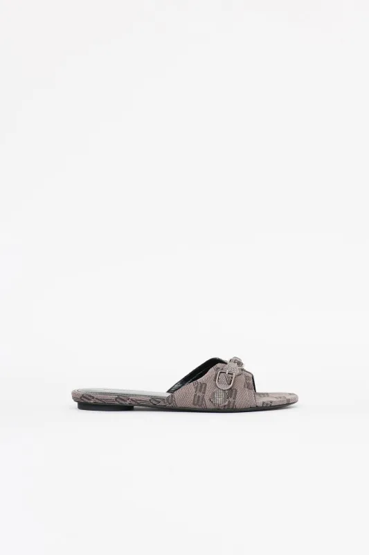 Monogram Cagole Flat Sandal made by Balenciaga