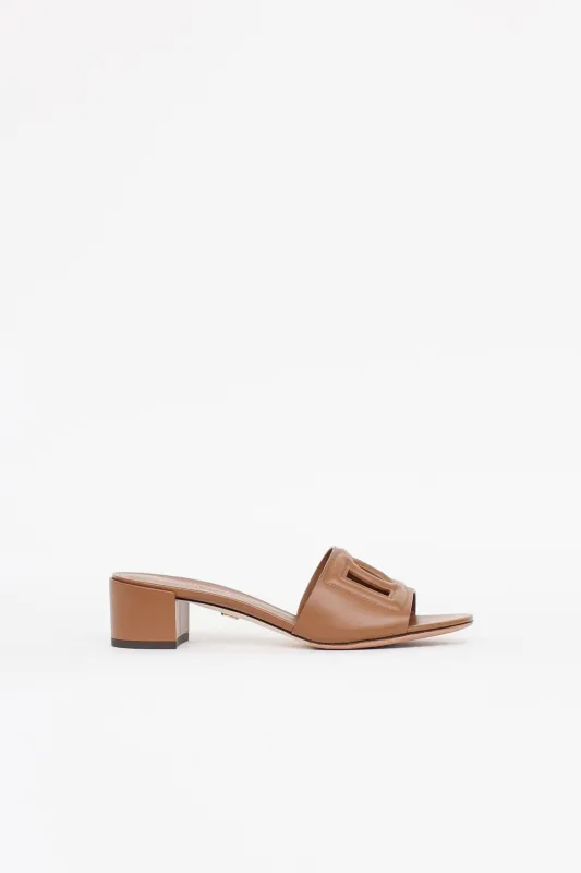 Leather Bianca Mule made by Dolce & Gabanna