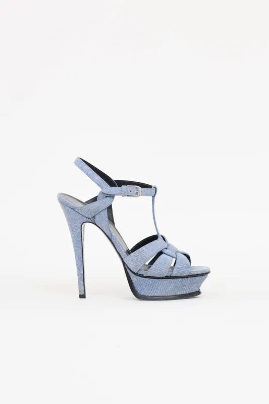 Denim Tribute Pump made by Yves Saint Laurent