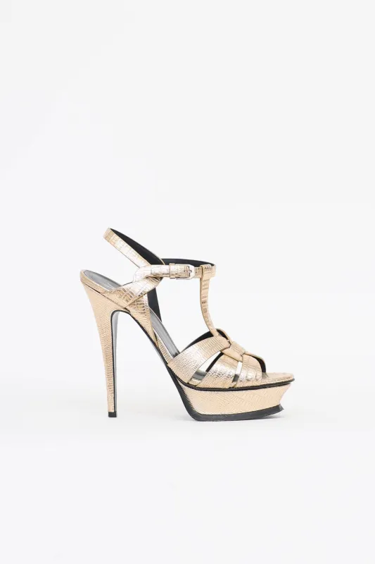 Embossed Tribute Pump made by Yves Saint Laurent