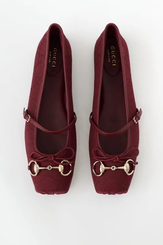 GG Canvas Ballet Flat made by Gucci