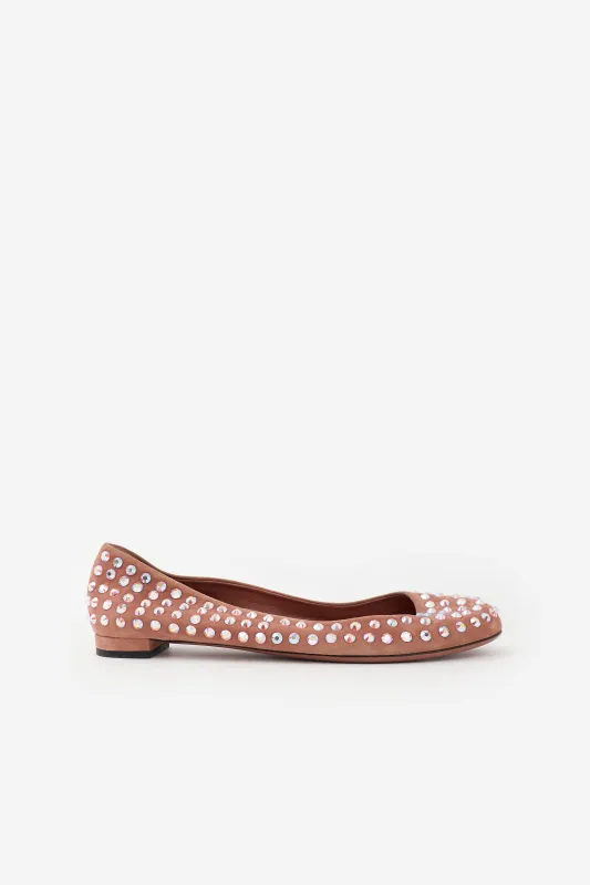 Suede Embellished Flat made by Gucci