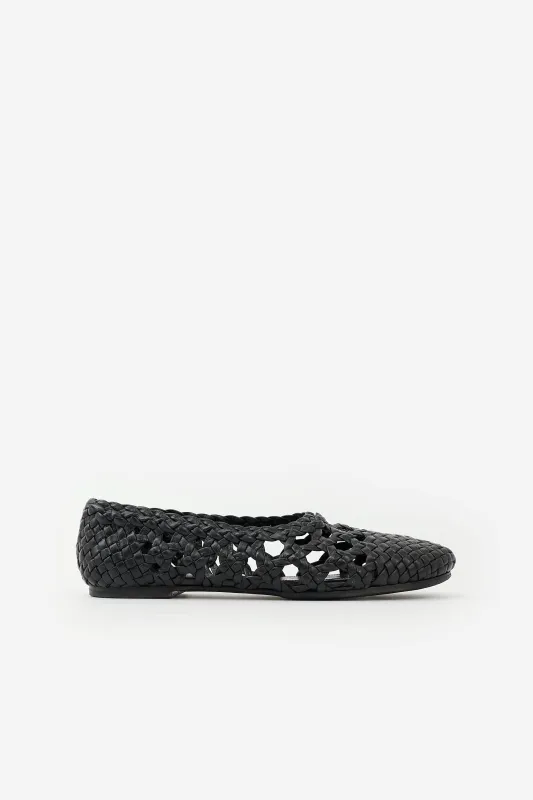 Leather Woven Flat made by Celine