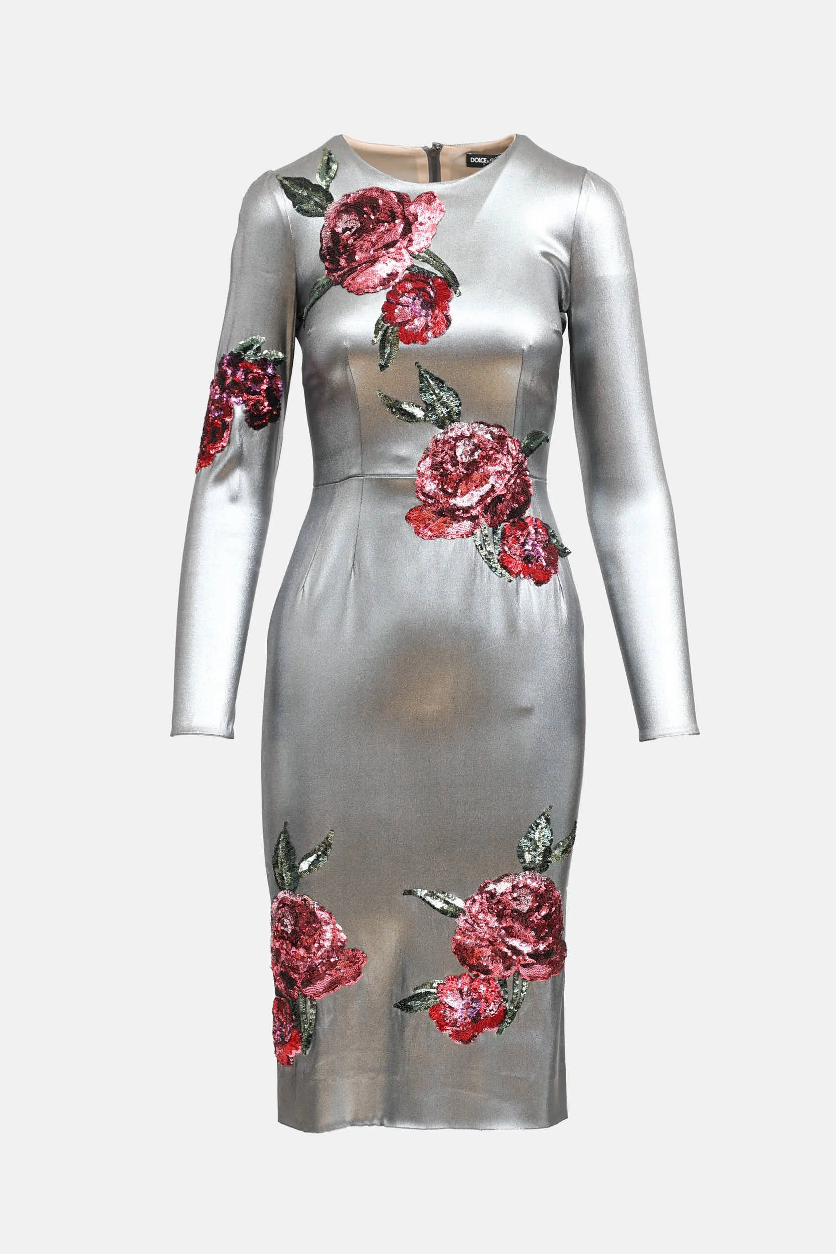 Silk Floral Sequin Dress sold by VSP Consignment