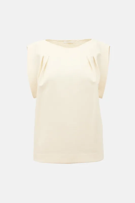 Stitched Pleated Boxy Top made by Chloe