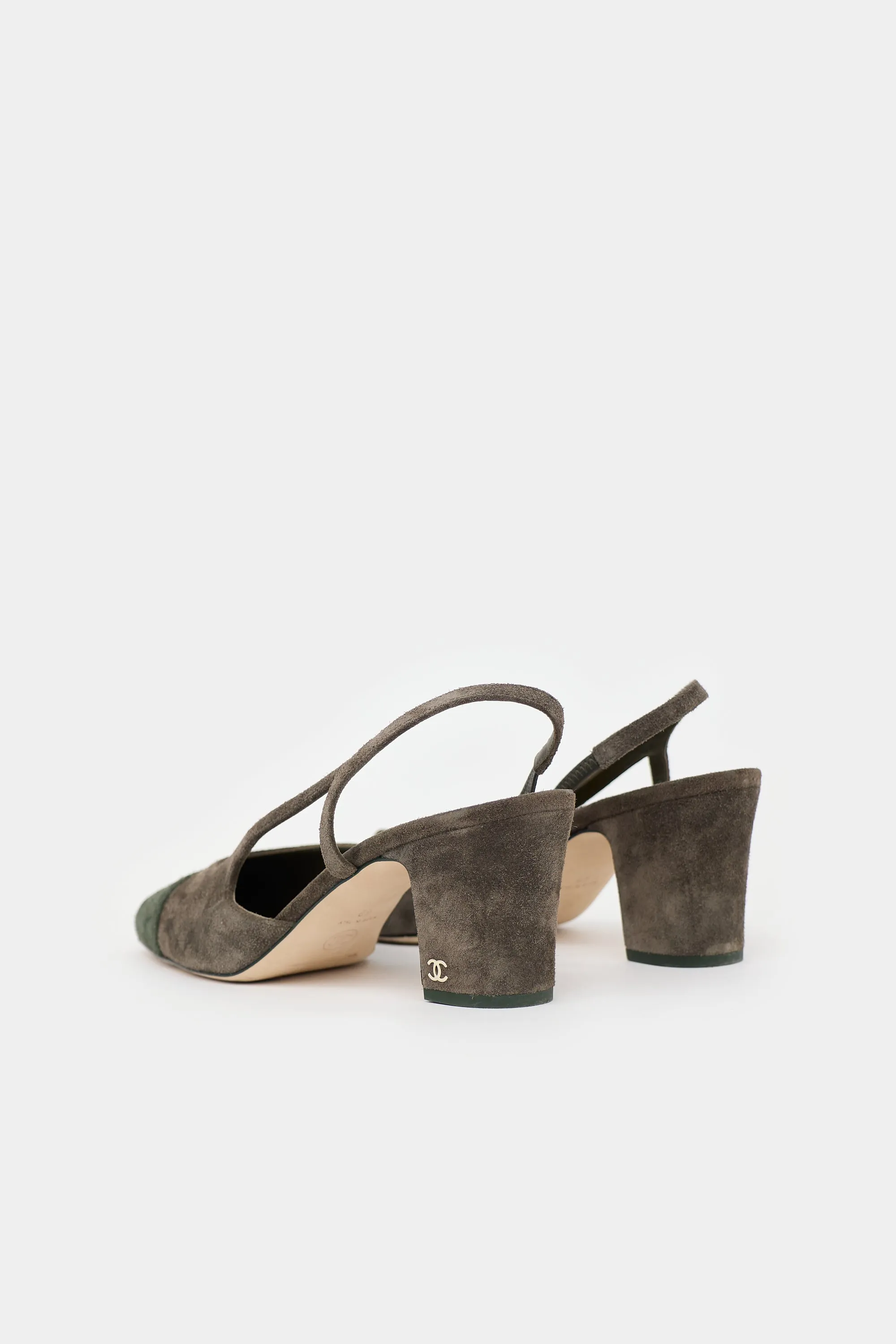 Suede CC Slingback Heel sold by VSP Consignment product image thumbnail 4
