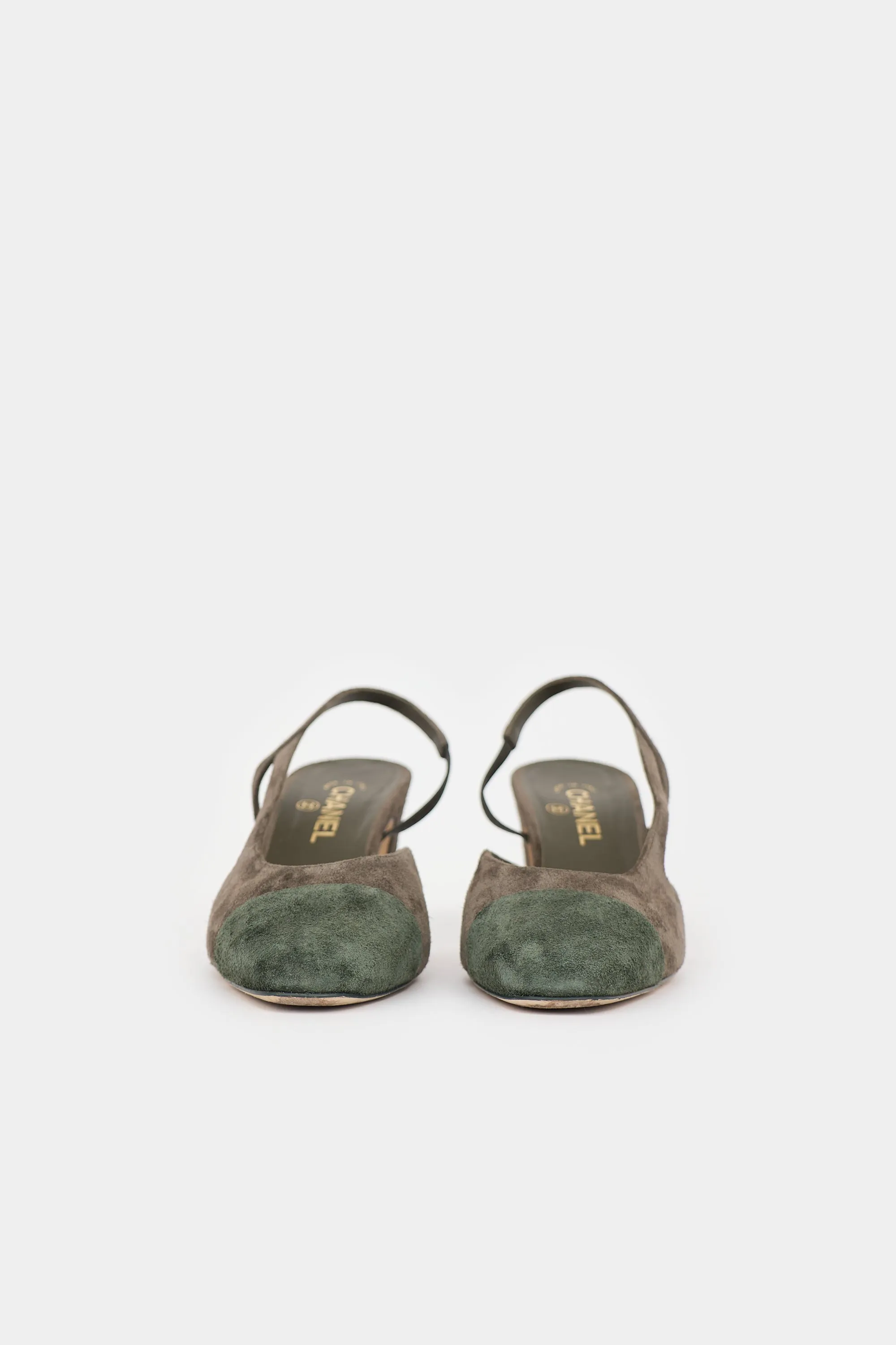 Suede CC Slingback Heel sold by VSP Consignment product image thumbnail 3
