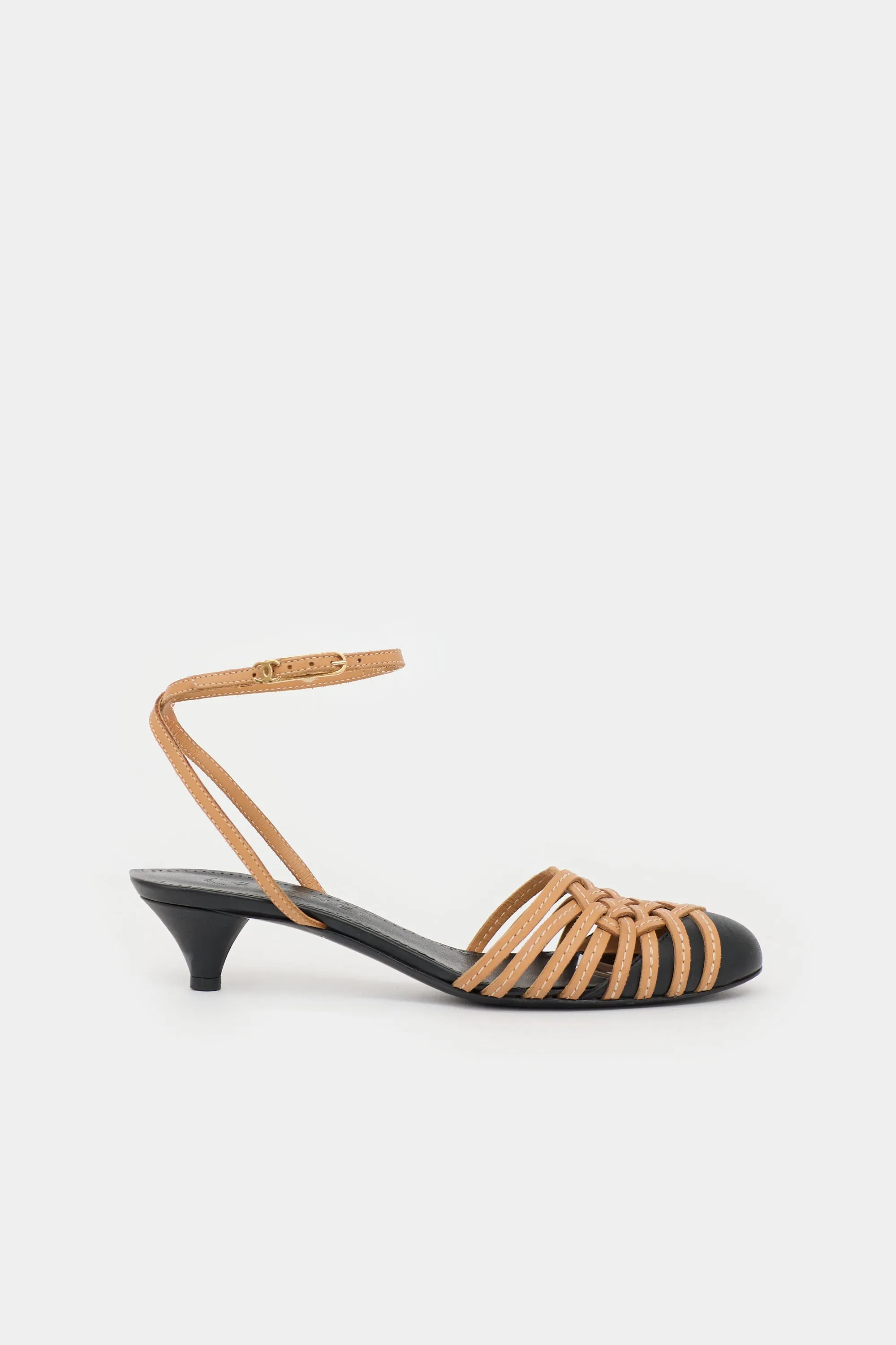 Leather Woven Sandal sold by VSP Consignment