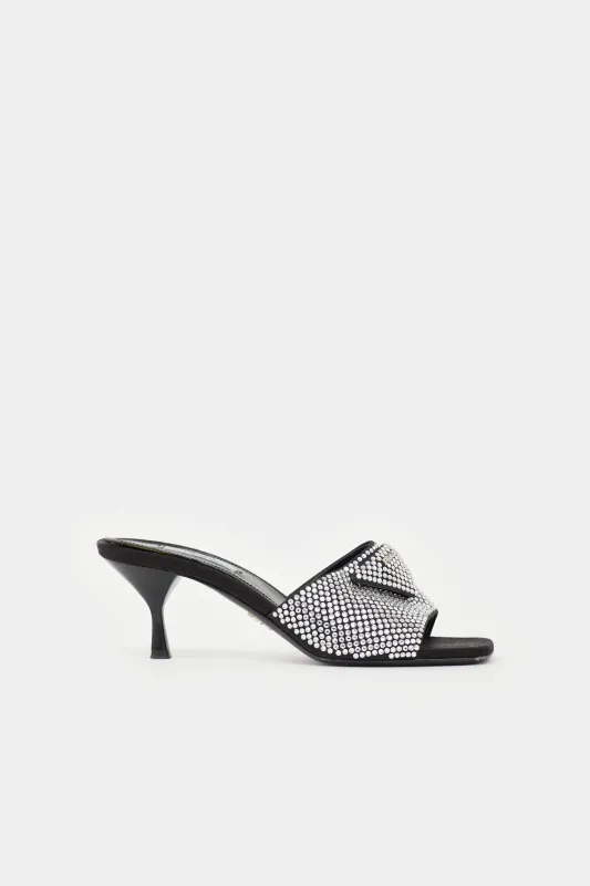 Crystal Logo Mule made by Prada