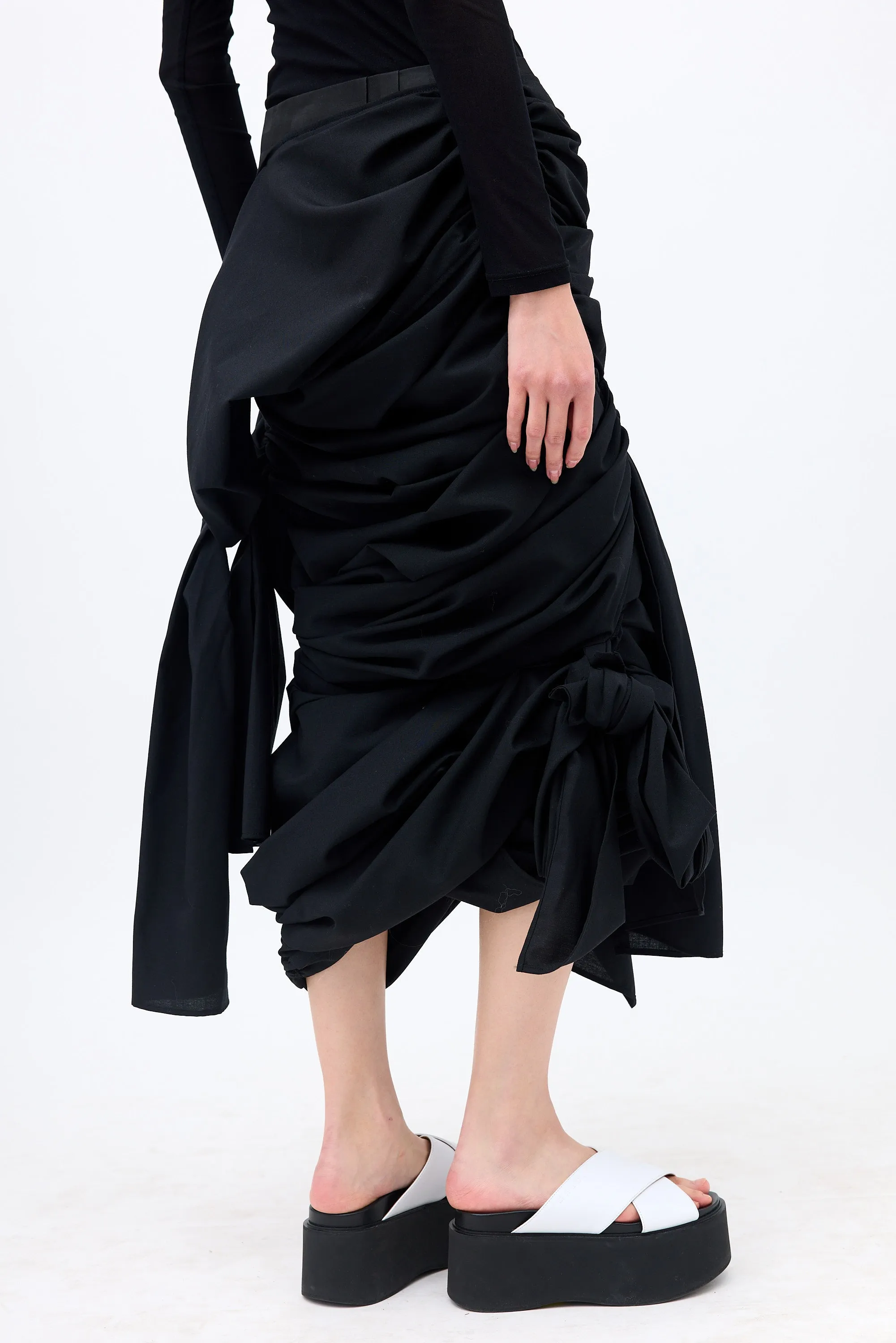 Tao Wool Draped Ruched Skirt sold by VSP Consignment product image thumbnail 4