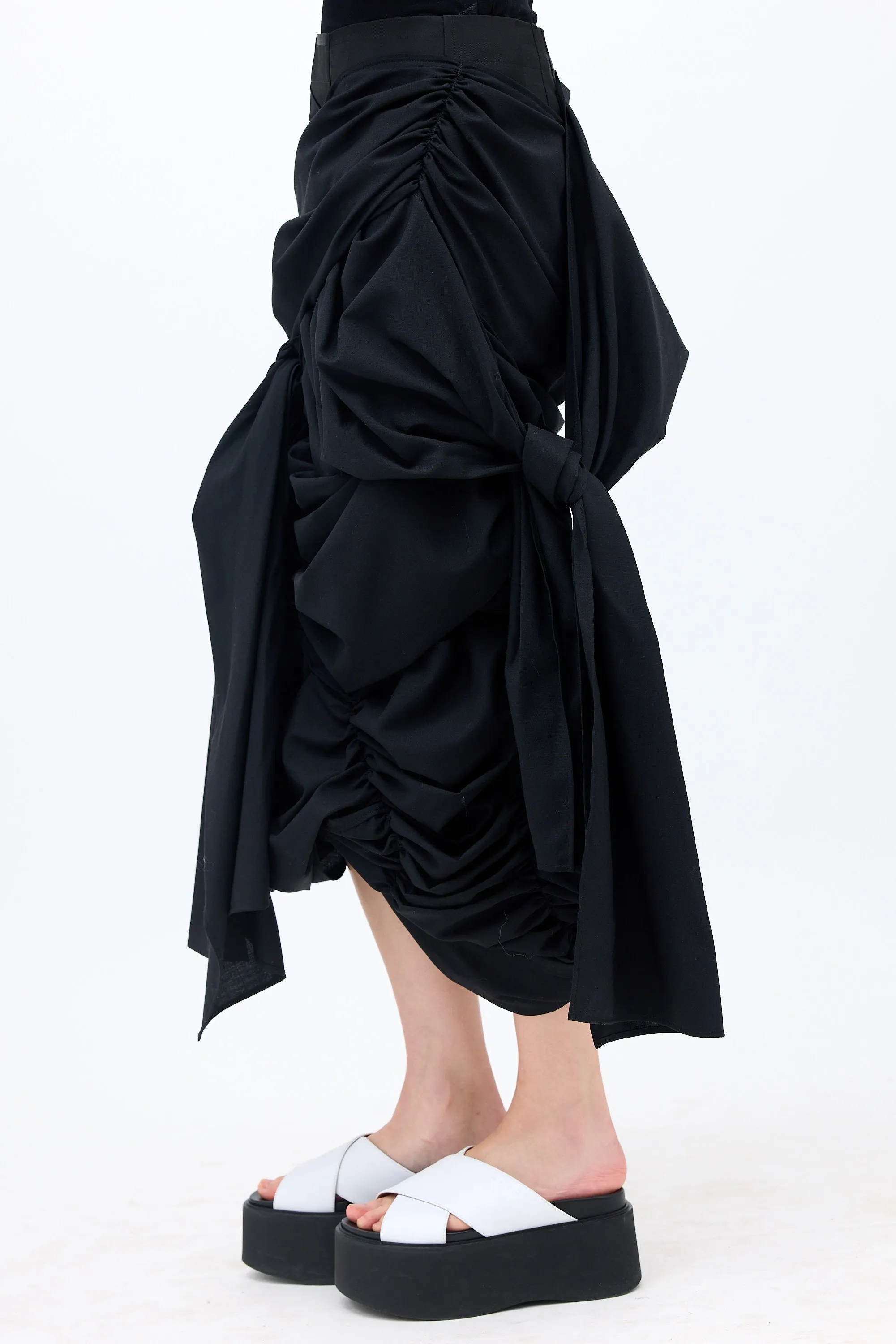Tao Wool Draped Ruched Skirt sold by VSP Consignment product image thumbnail 3