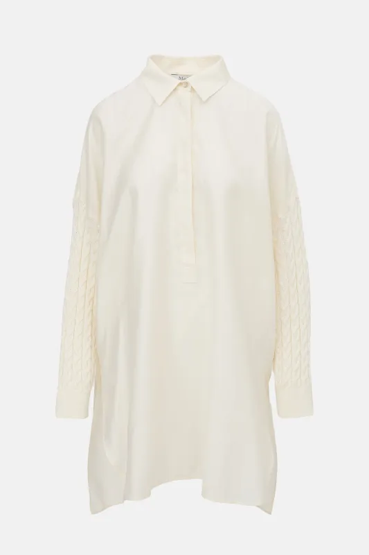 Knit Sleeve Oversized Shirt made by MaxMara