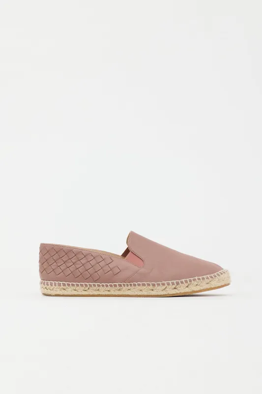 Intrecciato Leather Espadrille made by Bottega Veneta