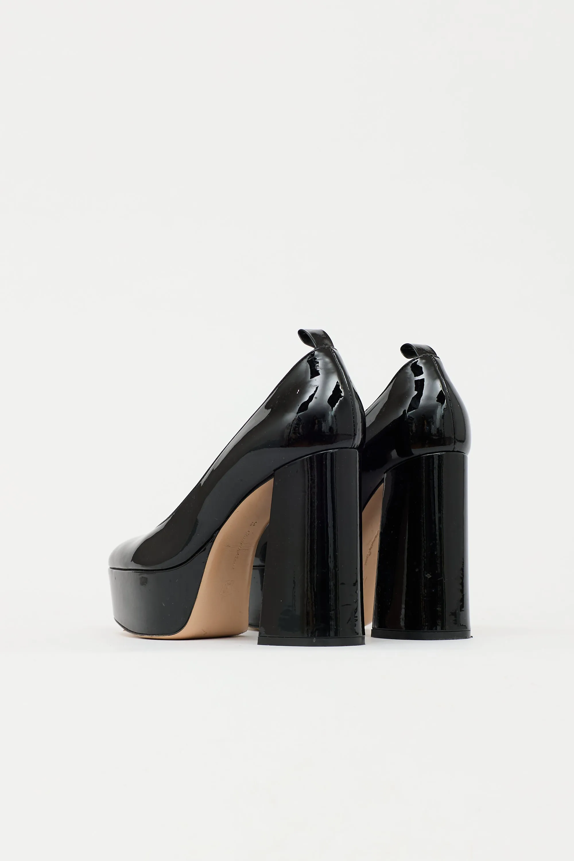 Leather Platform Pump sold by VSP Consignment product image thumbnail 4