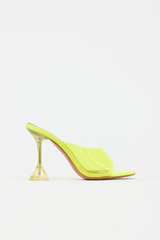 PVC Lupita Mule made by Amina Muaddi