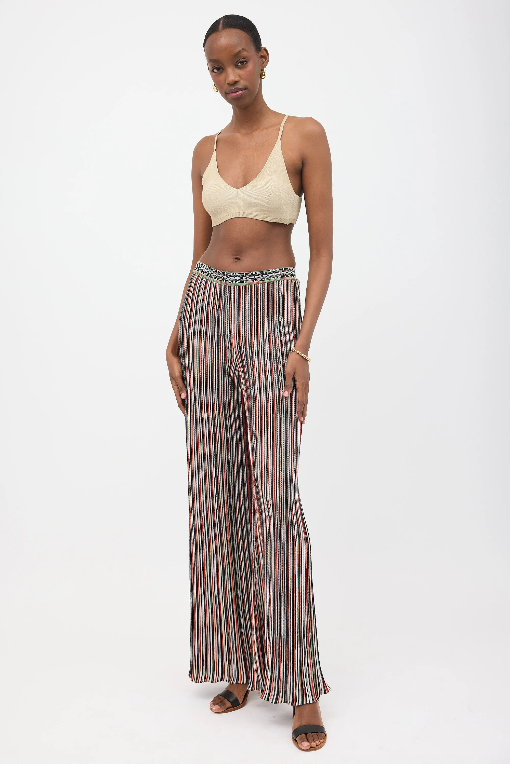 Rib Knit Striped Pant sold by VSP Consignment product image thumbnail 2